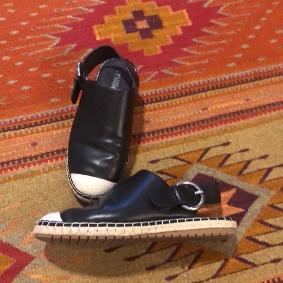 Black sling espadrilles - sz. 7 - Picture 3 of 5